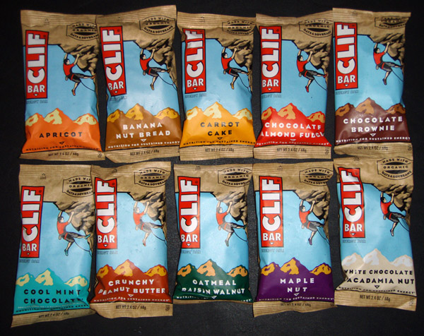 A Selection of Clif Bars